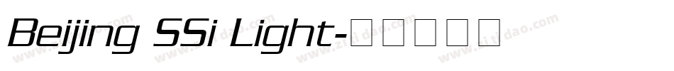 Beijing SSi Light字体转换